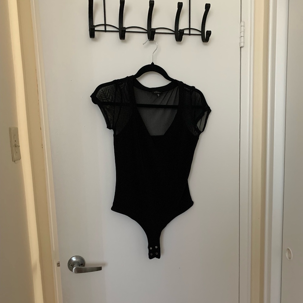 Dynamite Black Mesh Bodysuit